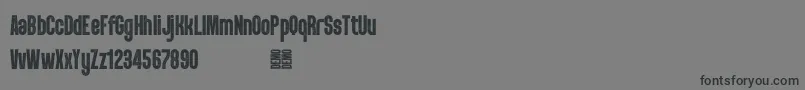 PunkRocker S Demo Font – Black Fonts on Gray Background