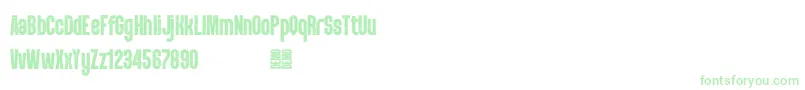 PunkRocker S Demo Font – Green Fonts on White Background