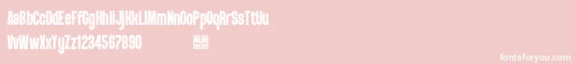 PunkRocker S Demo Font – White Fonts on Pink Background