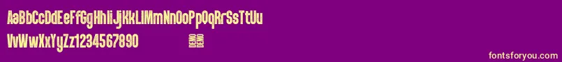 Lisätietoja PunkRocker S Demo-fontista PunkRocker S Demo-fontti – keltaiset fontit violetilla taustalla