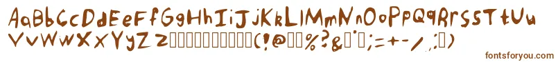 PunkRockHandwriting Regular Font – Brown Fonts