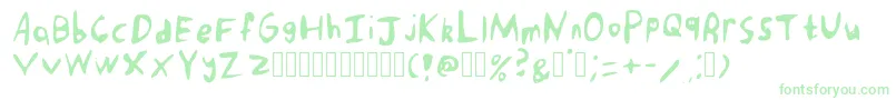 Fonte PunkRockHandwriting Regular – fontes verdes