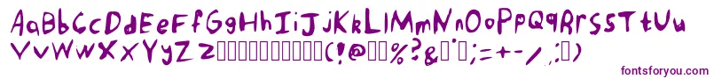 PunkRockHandwriting Regular-fontti – violetit fontit