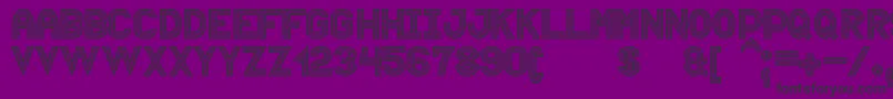 Puntiyisca St Font – Black Fonts on Purple Background