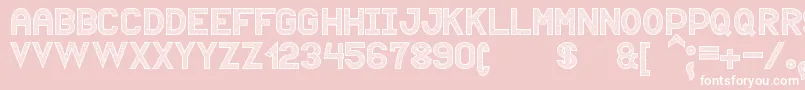 Puntiyisca St Font – White Fonts on Pink Background