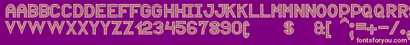 Puntiyisca St Font – Yellow Fonts on Purple Background