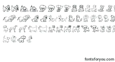 Pupies font – Fonts Animals