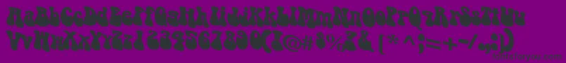 Puppy    Font – Black Fonts on Purple Background