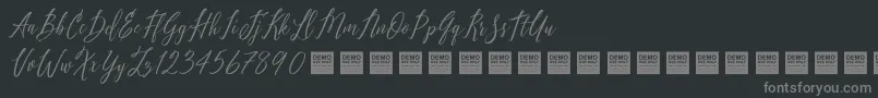 Pure Seduction   Demo Font – Gray Fonts on Black Background