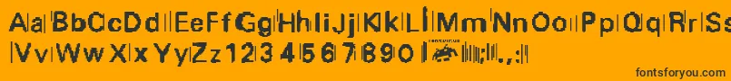 purge fontvir us Font – Black Fonts on Orange Background