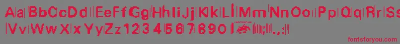 purge fontvir us Font – Red Fonts on Gray Background