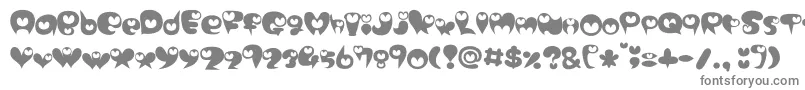 Шрифт purimonyorori2 – серые шрифты на белом фоне