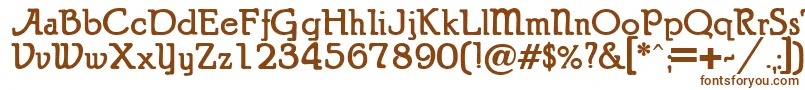 Шрифт PuritanAlternate Bold – коричневые шрифты на белом фоне