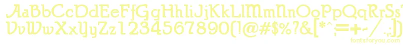 Шрифт PuritanAlternate Bold – жёлтые шрифты