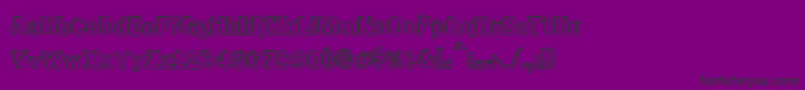 PurpleDrank-Schriftart – Schwarze Schriften auf violettem Hintergrund