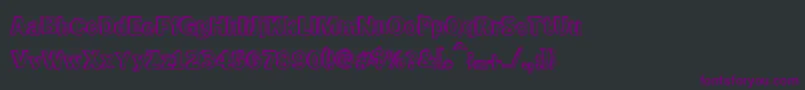 PurpleDrank-fontti – violetit fontit mustalla taustalla
