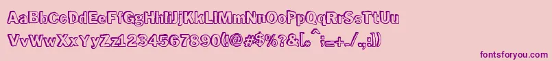 PurpleDrank Font – Purple Fonts on Pink Background