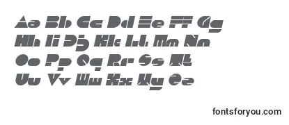 Schriftart PUSH THE BUTTON Bold Italic