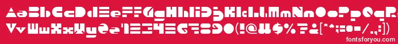 PUSH THE BUTTON Light Font – White Fonts on Red Background