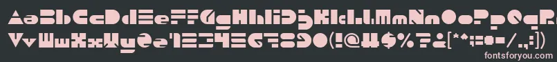 PUSH THE BUTTON Font – Pink Fonts on Black Background