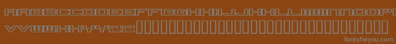 Шрифт Pusher – серые шрифты на коричневом фоне