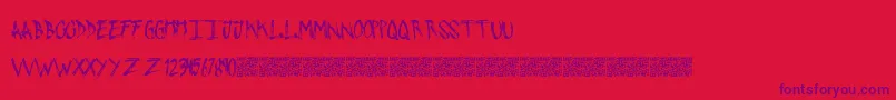 fuente PushingSticks – Fuentes Moradas Sobre Fondo Rojo