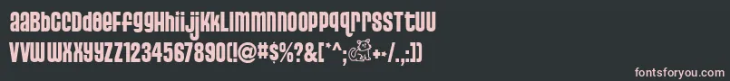 PUSSS    Font – Pink Fonts on Black Background