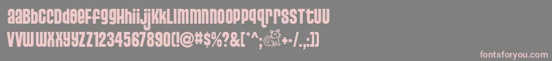 PUSSS    Font – Pink Fonts on Gray Background