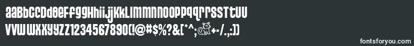PUSSS    Font – White Fonts on Black Background