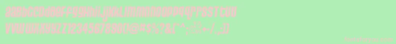 PUSSSA   Font – Pink Fonts on Green Background