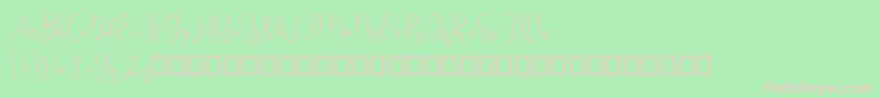 Putih Jasmine demo Font – Pink Fonts on Green Background