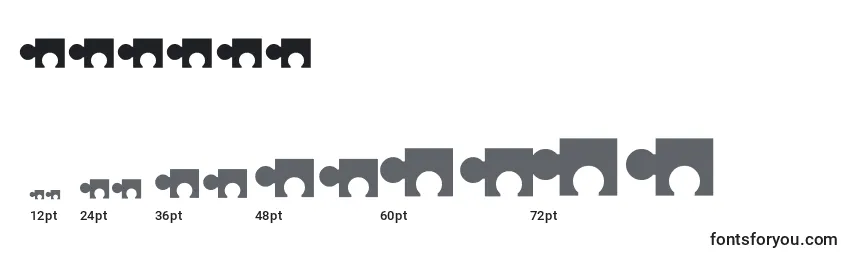 Размеры шрифта Puzzle (137566)