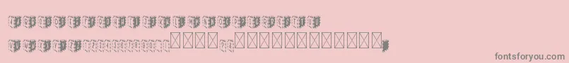 PuZzLeBoXs Font – Gray Fonts on Pink Background