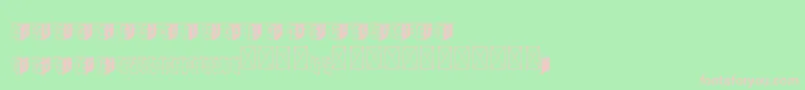 PuZzLeBoXs Font – Pink Fonts on Green Background