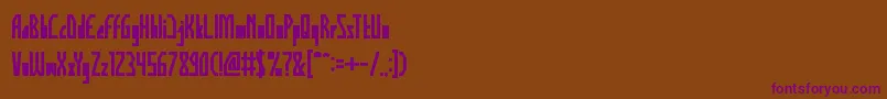 HumanAlterEgoBold Font – Purple Fonts on Brown Background