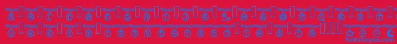 Подробнее о шрифте PWChristmastime Шрифт PWChristmastime – синие шрифты на красном фоне