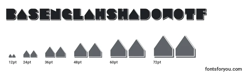 Размеры шрифта BasenglahShadowOtf