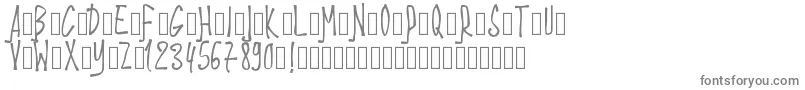 フォントPWStixs – 白い背景に灰色の文字
