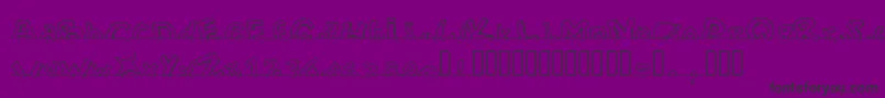 PWWORLDSEND2112 Font – Black Fonts on Purple Background