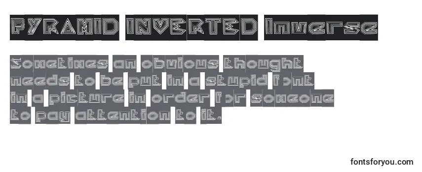 PYRAMID INVERTED Inverse-fontti
