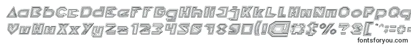 PYRAMID INVERTED Italic-Schriftart – Block-Schriften