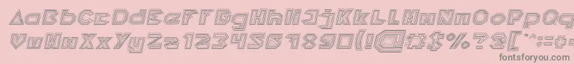 En savoir plus sur la police PYRAMID INVERTED Italic Police PYRAMID INVERTED Italic – polices grises sur fond rose