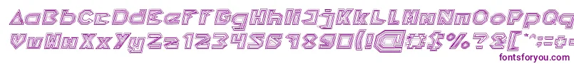 Lisätietoja PYRAMID INVERTED Italic-fontista PYRAMID INVERTED Italic-fontti – violetit fontit valkoisella taustalla