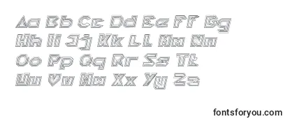 Шрифт PYRAMID INVERTED Italic