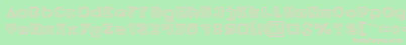 PYRAMID INVERTED Font – Pink Fonts on Green Background