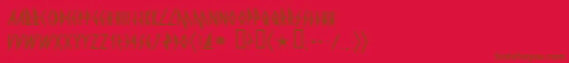 Подробнее о шрифте pyrite Шрифт pyrite – коричневые шрифты на красном фоне