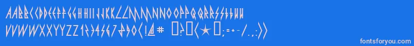 More about pyrite Font pyrite Font – Pink Fonts on Blue Background
