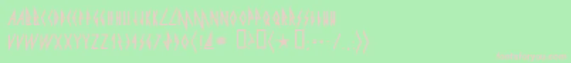 pyrite Font – Pink Fonts on Green Background