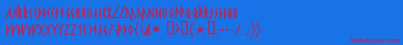Lisätietoja pyrite-fontista pyrite-fontti – punaiset fontit sinisellä taustalla