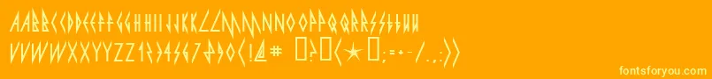 Lisätietoja pyrite-fontista pyrite-fontti – keltaiset fontit oranssilla taustalla